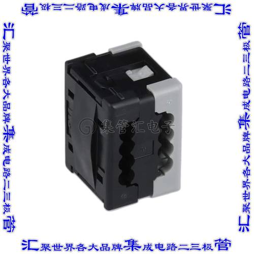 38704-FF880 矩形连接器8POS接线头2排2.54mmIDC镍自由悬挂