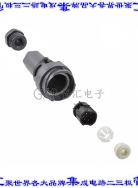 PXP7011/06P/ST/0709 圆形连接器6(电源)插座公形引脚螺钉镍自由