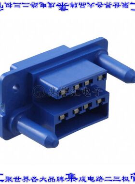 172653-2 背板连接器8POS 2排5mm通孔蓝色