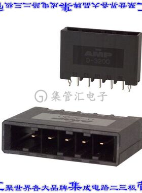 1-316132-3 针座连接器5POS接头5.08mm公形插针通孔直针镀金