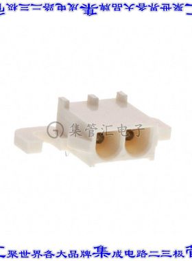 1969797-1 针座连接器2POS接头6.35mm公形插针通孔直角锡