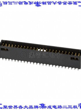 2-103168-3 针座连接器50POS接头2排2.54mm公形插针通孔直针镀金