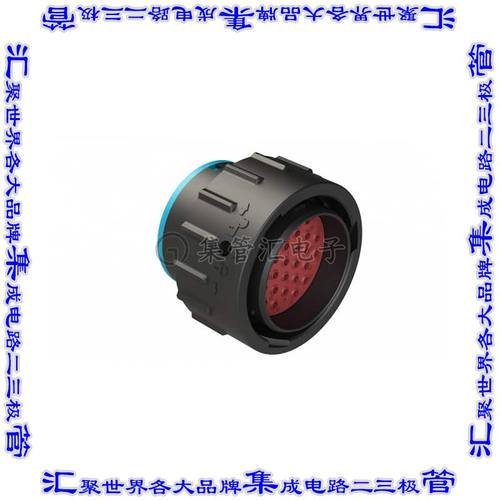 AHDP06-24-31PR-SRA 圆形连接器31POS插头外壳用于公插针黑色自由