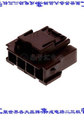 6-2232265-4 矩形连接器外壳4POS插头6mm母形插口棕色自由悬挂