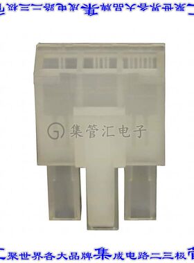 1586105-3 矩形连接器外壳3POS插座4.2mm母形插口天然色自由悬挂