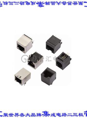 MHRJJ66NFRA 接插件连接器6P6C SOCKET RIGHT ANGLE NO FLANG