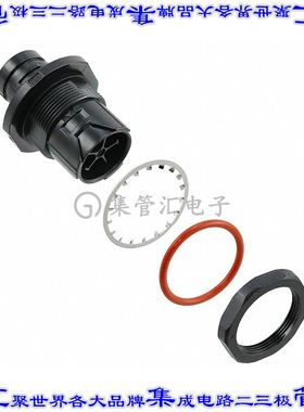 HR41A-17WBRA-5PC 圆形连接器5(4+PE)插座外壳用于公插针黑色面板