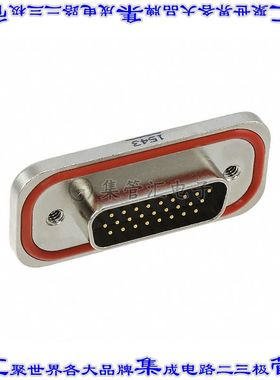 MDBRA26PEAN0 连接器26POS插头公引脚3排D-Sub高密度面板安装通孔