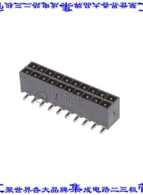 IPT1-110-01-L-D-VS-A 针座连接器20POS接头2排2.54mm公形插针表