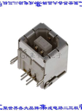 61729-0010RLF 连接器USB-B插座4POS USB 2.0通孔直角