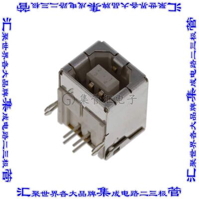61729-0010RLF 连接器USB-B插座4POS USB 2.0通孔直角