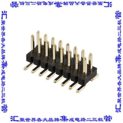 GRPB082VWQP-RC 针座连接器16POS接头2排1.27mm公形插针表贴SMD镀