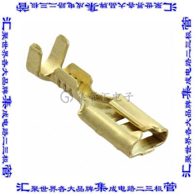 63347-1 快速连接器端子母头4.75mm压接18-22AWG