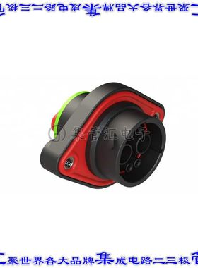 AHDP02-18-06SN-SRA 圆形连接器6POS插座外壳用于母插口黑色面板