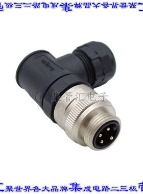 PXPTPU78RAM04ASTM22 圆形连接器4POS插头公引脚螺钉镀金自由悬挂