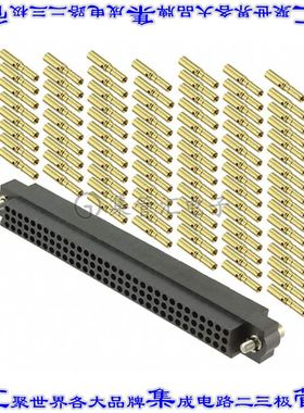 M83-LFC1F2N96-0000-000 矩形连接器96POS插座3排2mm母插口黑色压