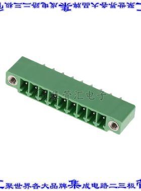 395056009 0395056009端子块连接器9POS接头公引脚带罩3.5mm绿色