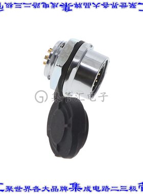 MRDBG08L13000 圆形连接器8POS插座公形引脚焊杯镀金面板安装