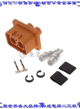 ELRA2Z2510 矩形连接器2POS插座16mm公引脚橙色压接面板安装