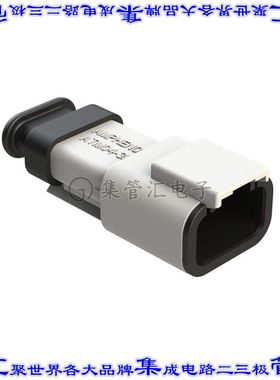 ATM04-3P-SR01WT 矩形连接器外壳3POS插座公形引脚白色自由悬挂