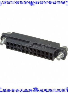 M80-4142498 矩形连接器外壳24POS插座2排2mm母形插口黑色自由悬