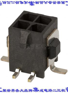 3-794637-4 针座连接器4POS接头2排3mm公形插针表贴SMD镀金