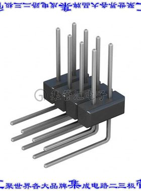 PEC04DBCN 针座连接器8POS分离式2排2.54mm公形插针通孔直角锡