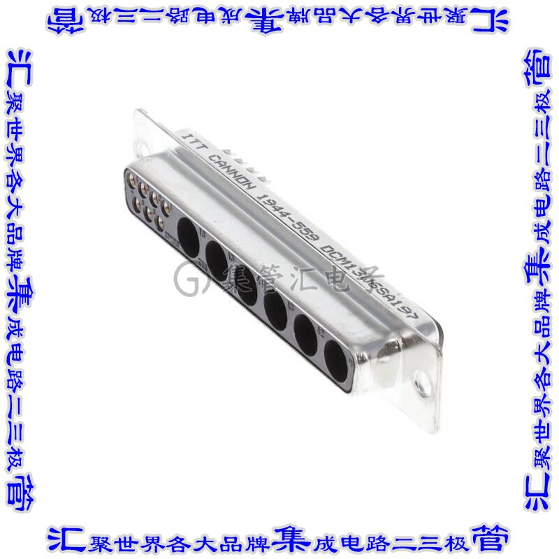 DCM-13W6S-A197 连接器13(7+6同轴或电源)插座母插口2排D-Sub组合