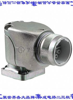 1605586 圆形连接器8(4+3电源+PE)插座外壳用于公插针银色面板安