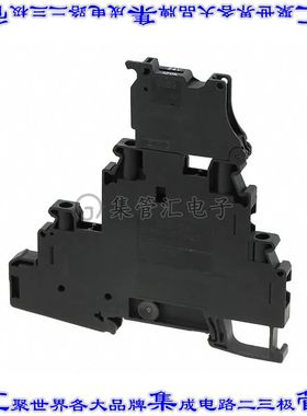 3214366 端子块连接器4POS断连馈通式2排6.2mm黑色10-26AWG