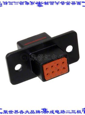 SQR822700 矩形连接器外壳8POS插座2排公形引脚黑色面板安装