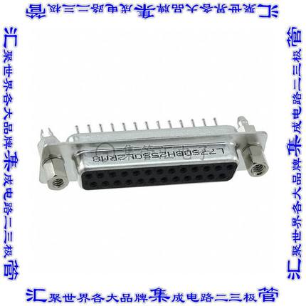 L77SDBH25SOL2RM8 连接器25POS插座母插口2排D-Sub通孔