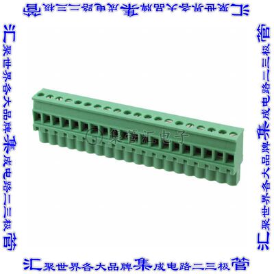 1792935 端子块连接器20POS插头母插口5.08mm绿色自由悬挂