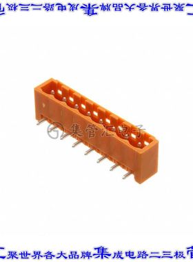 1147450000 端子块连接器8POS接头公引脚带罩5.08mm橙色90DEG通孔