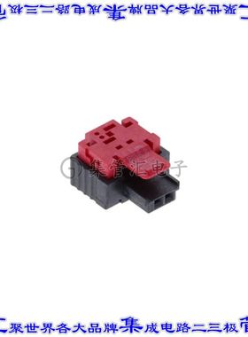 394441-E 矩形连接器2POS插座1.27mm母插口红色IDC自由悬挂