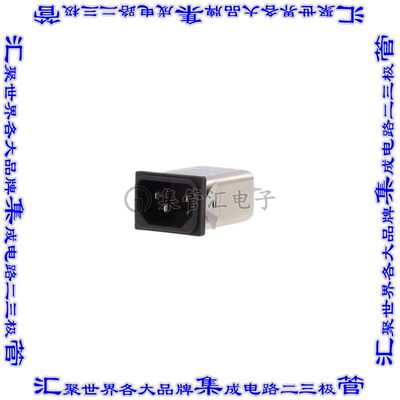 FN9233SB-1-06 电源接入连接器3POS插座公型片状插脚IEC320-C14面