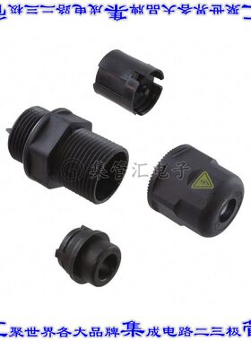 21011303023 圆形连接器3(2+PE)面板直通式焊接片镀金面板安装