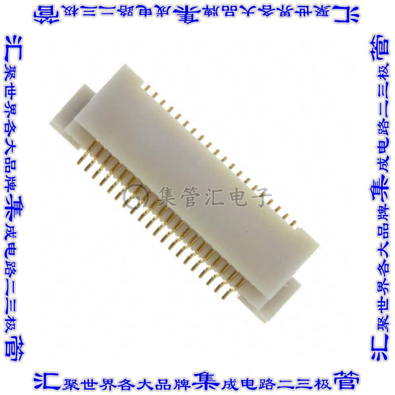 40PS-JMDSS-G-1-TF 板对板连接器40POS插头外罩触点2排0.5mm表贴
