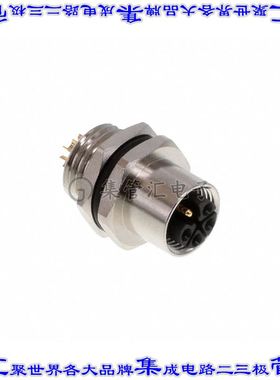 859-LP5-203R001 圆形连接器5(4+PE)插头母插口焊杯镀金面板安装