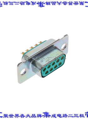 HDC9S20000/AA 连接器9POS插座母插口2排D-Sub自由悬挂
