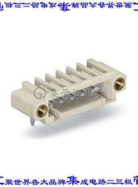 734-168/108-000 端子块连接器8POS接头公引脚带罩3.5mm灰色90DEG