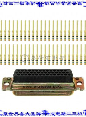 204517-2 连接器44POS插头公引脚3排D-Sub高密度面板安装