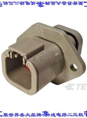 DTP04-4P-LE07 矩形连接器外壳4POS插座2排6.71mm公形引脚灰色面