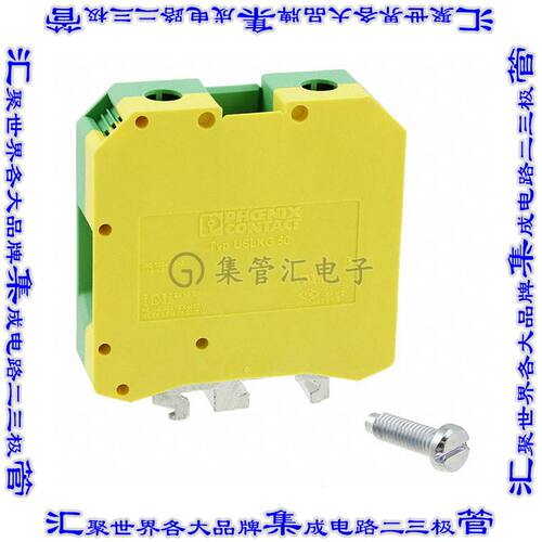 443049 0443049端子块连接器2POS接地地面20.0mm绿色黄色1/0-6AWG