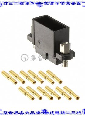M80-4661205 矩形连接器12POS插座2排2mm母插口黑色压接镀金自由