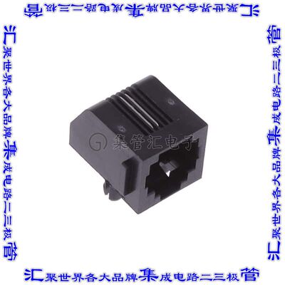 5555163-5 接插件连接器CONN MOD JACK 6P2C R/A UNSHLD