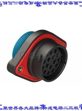 AHDP02-24-16SR-WTA 圆形连接器16POS插座外壳用于母插口黑色面板