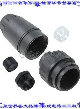 C01610H0140032 圆形连接器15(14+PE)插头外壳用于公插针黑色自由