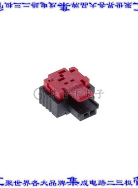 214157-E 矩形连接器2POS插座1.27mm母插口黑色IDC镀金自由悬挂