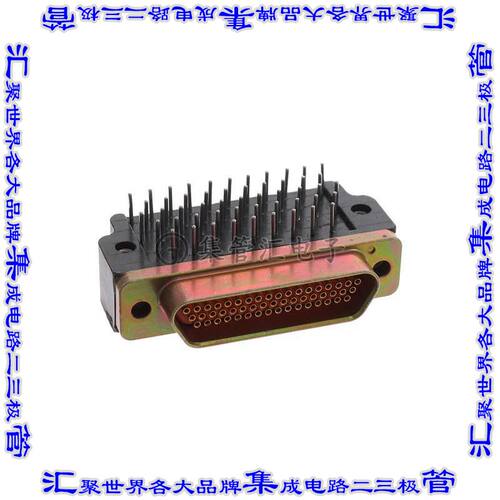 MDM-51SCBR-TL56 连接器51POS插座母插口3排D-TYPE型面板安装通孔
